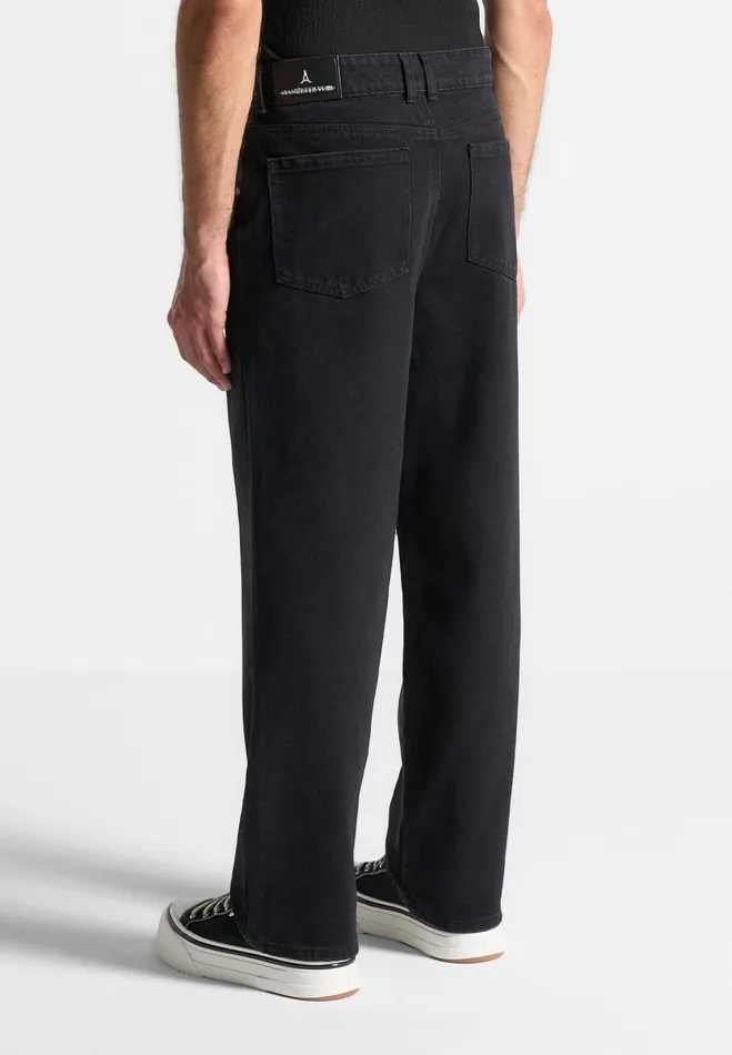 Manire De Voir Jeans Manire De Voir Man Pleated Jeans 8211 Washed Black