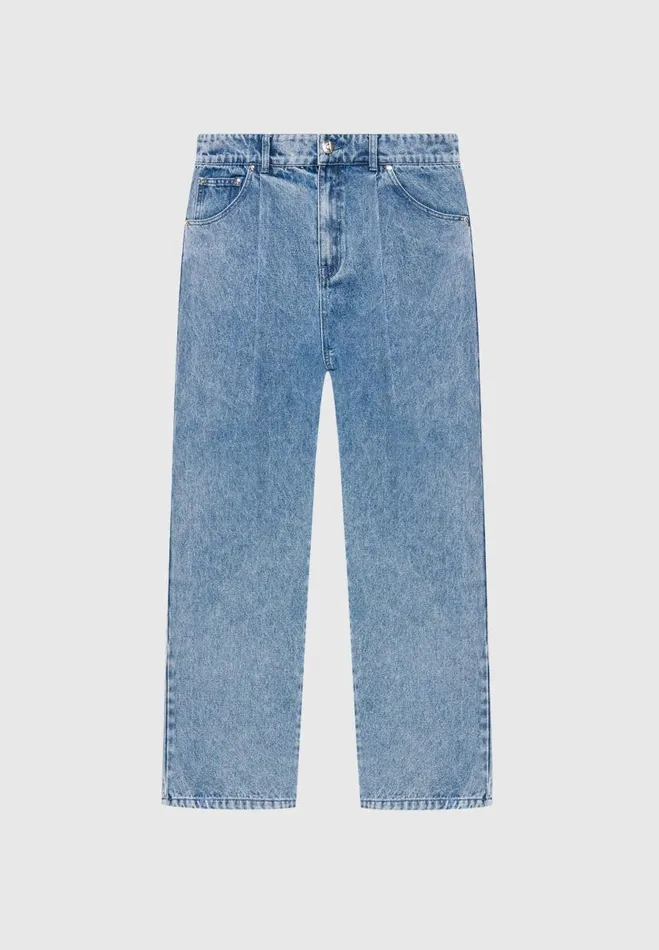 Manire De Voir Jeans Manire De Voir Man Pleated Jeans 8211 Washed Blue