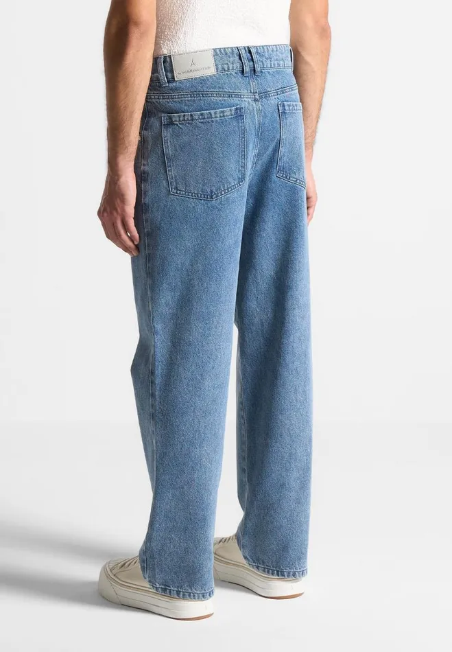Manire De Voir Jeans Manire De Voir Man Pleated Jeans 8211 Washed Blue