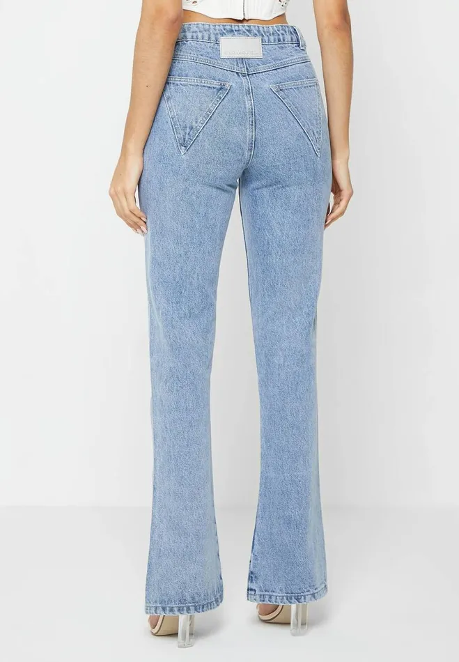 Manire De Voir Jeans Manire De Voir Woman Mid Rise Flared Jeans 8211 Mid Blue