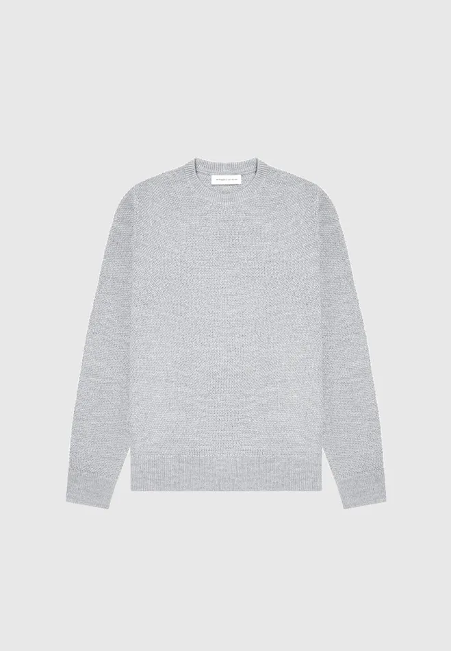 Manire De Voir Knitwear Manire De Voir Man ternel Textured Jumper 8211 Grey
