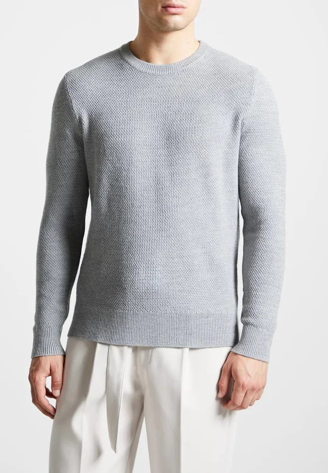 Manire De Voir Knitwear Manire De Voir Man ternel Textured Jumper 8211 Grey