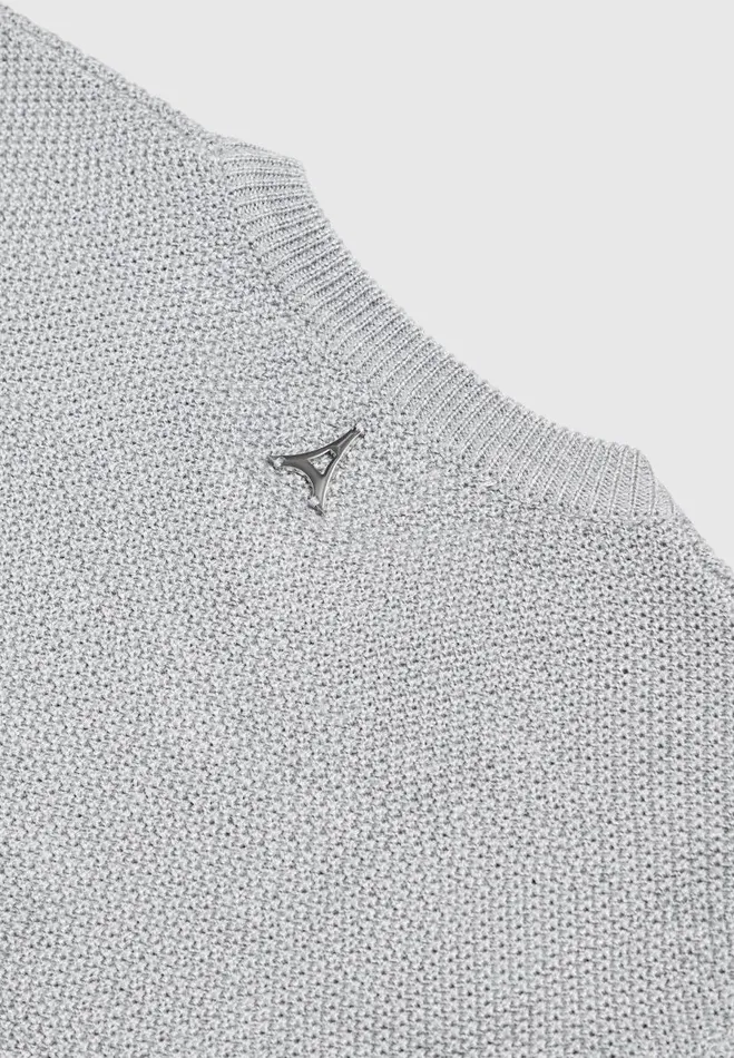 Manire De Voir Knitwear Manire De Voir Man ternel Textured Jumper 8211 Grey