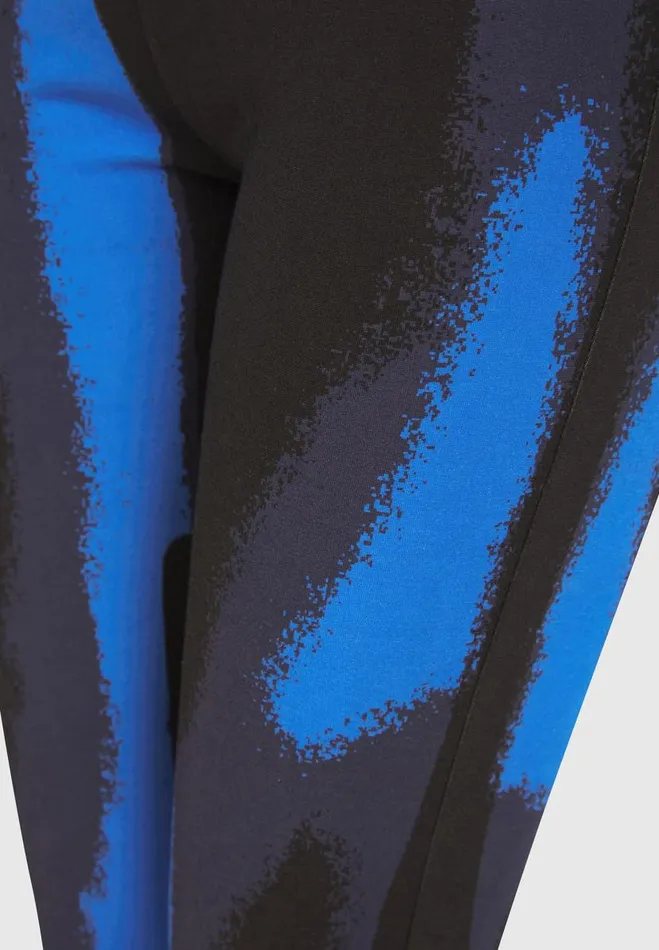 Manire De Voir Matching Sets Manire De Voir Woman Body Print Leggings 8211 WhiteBlue
