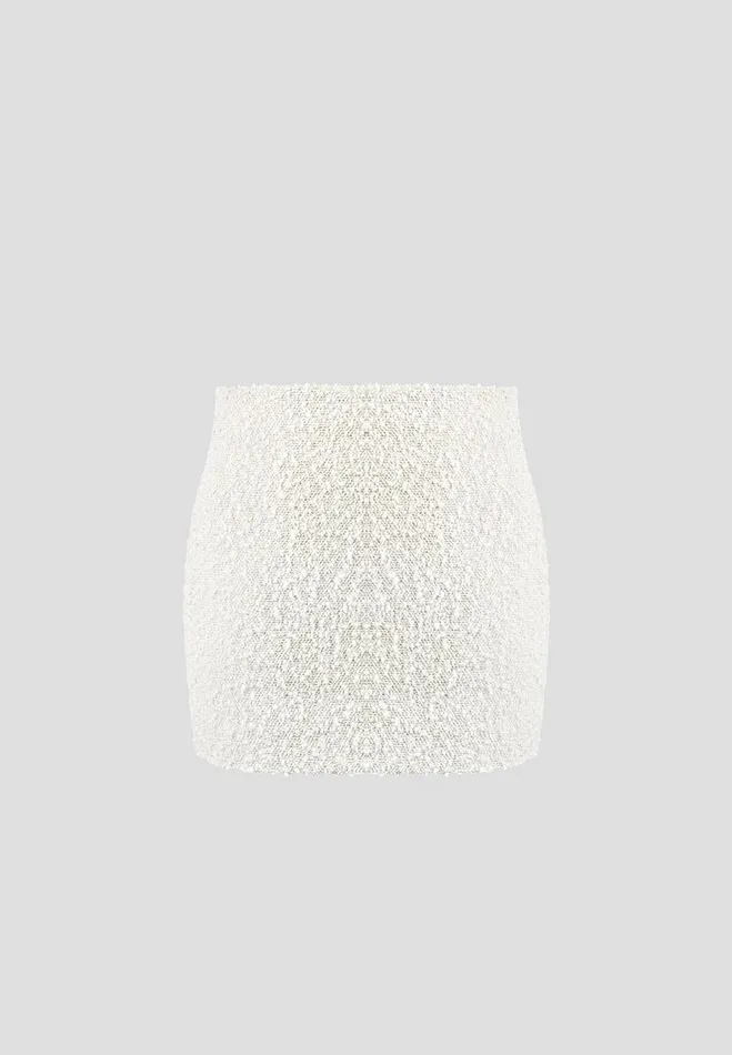 Manire De Voir Matching Sets Manire De Voir Woman Boucle Mini Skirt 8211 Off White