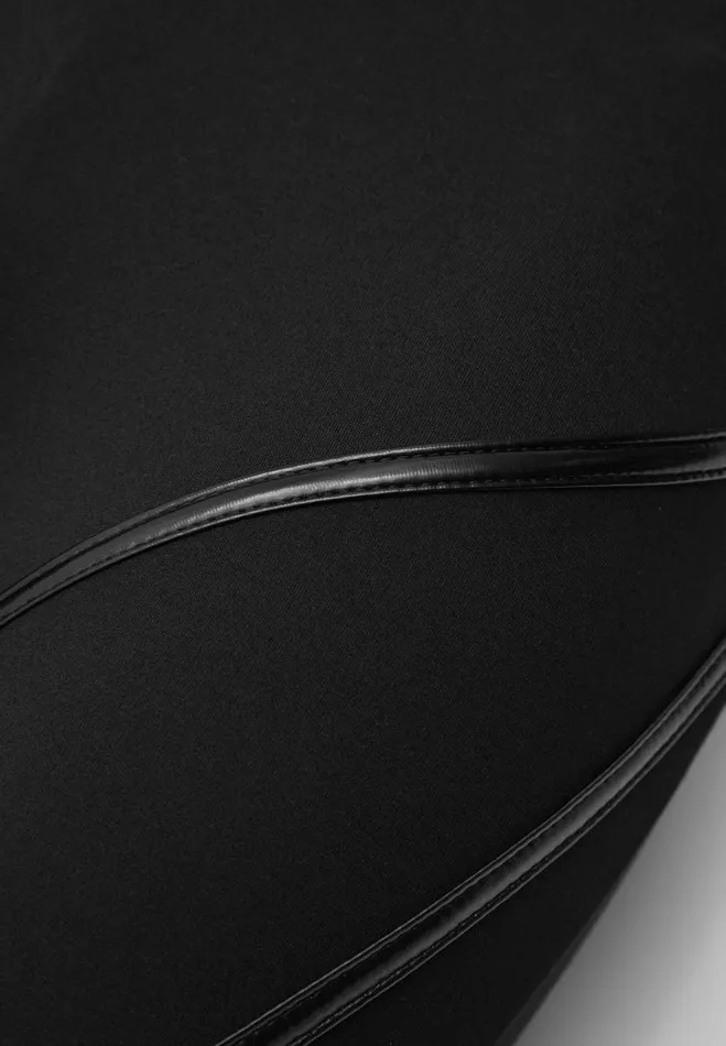 Manire De Voir Matching Sets Manire De Voir Woman Contrast Contour Leggings 8211 Black