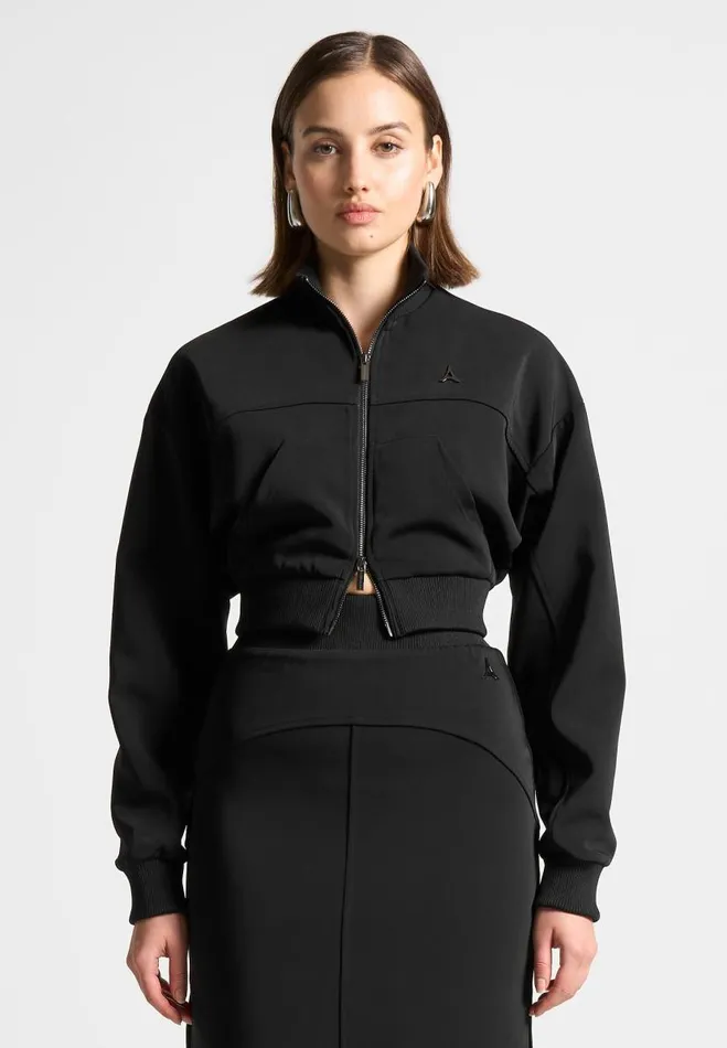 Manire De Voir Matching Sets Manire De Voir Woman Double Zip Track Jacket 8211 Black