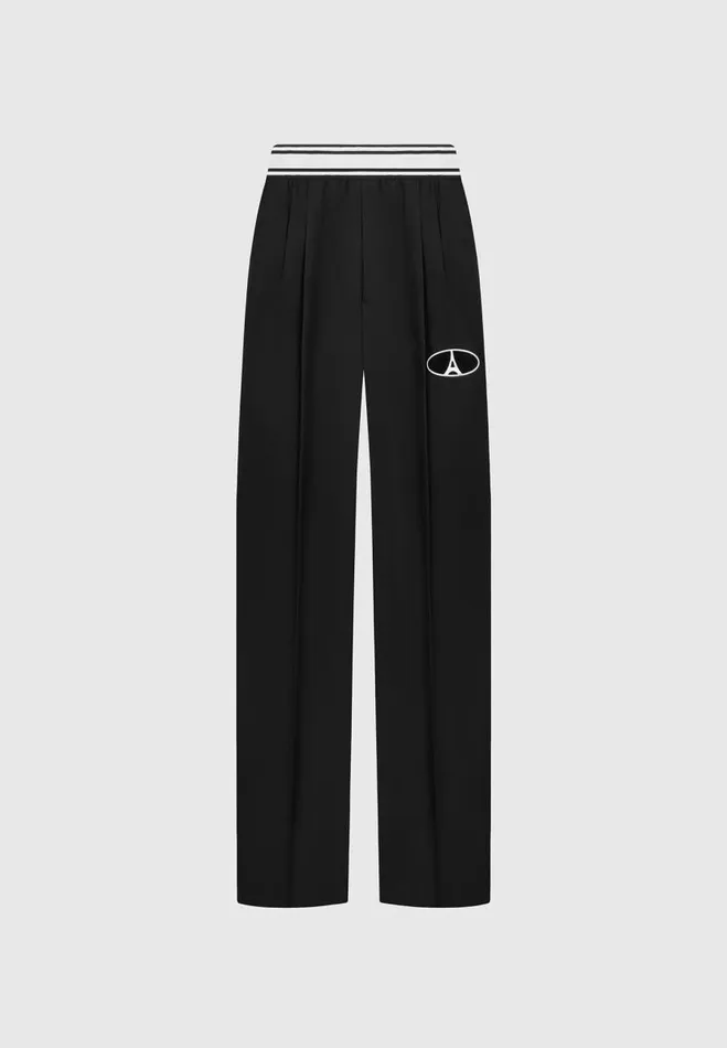 Manire De Voir Matching Sets Manire De Voir Woman Elasticated Signature Pleated Trousers 8211 Black