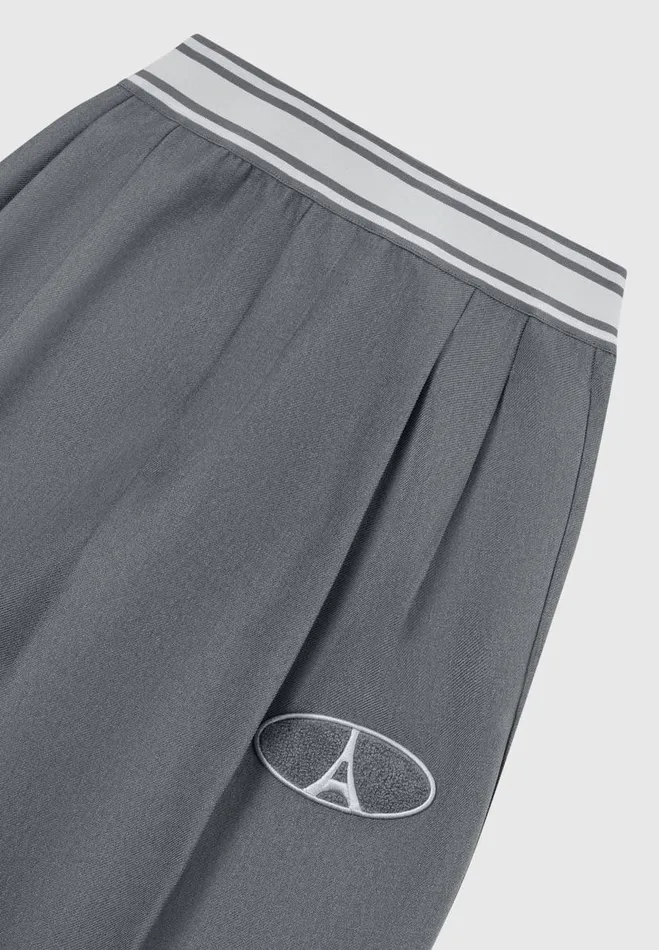 Manire De Voir Matching Sets Manire De Voir Woman Elasticated Signature Pleated Trousers 8211 Dark Grey