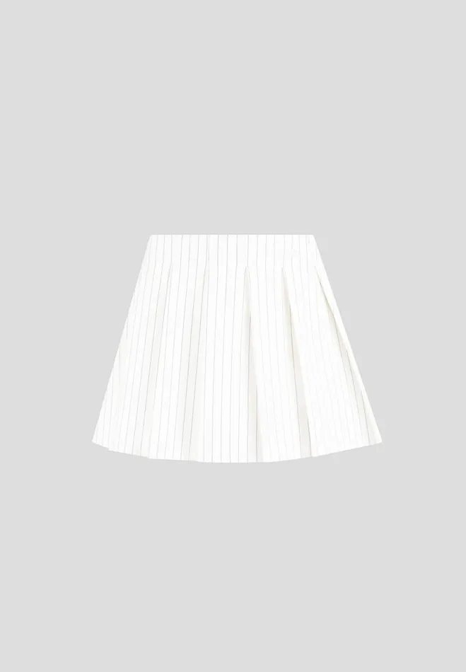 Manire De Voir Matching Sets Manire De Voir Woman Pinstripe Pleated Skort 8211 White