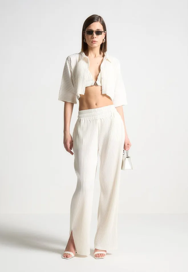 Manire De Voir Matching Sets Manire De Voir Woman Pleated Trousers 8211 Off White