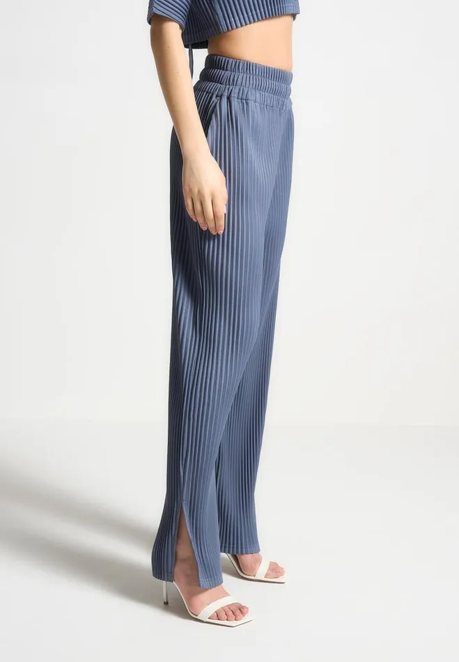 Manire De Voir Matching Sets Manire De Voir Woman Pleated Trousers 8211 Steel Blue
