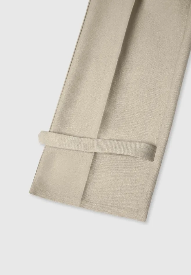 Manire De Voir Matching Sets Manire De Voir Woman Tailored Pleated Cargo Trousers 8211 Beige