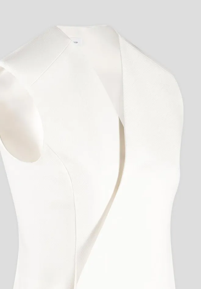 Manire De Voir Matching Sets Manire De Voir Woman Tailored Wrap Waistcoat 8211 Cream