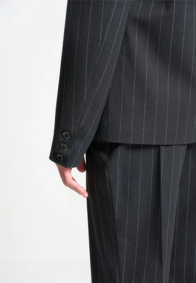 Manire De Voir Modern Tailoring Manire De Voir Man Double Breasted Pinstripe Suit Jacket 8211 Grey