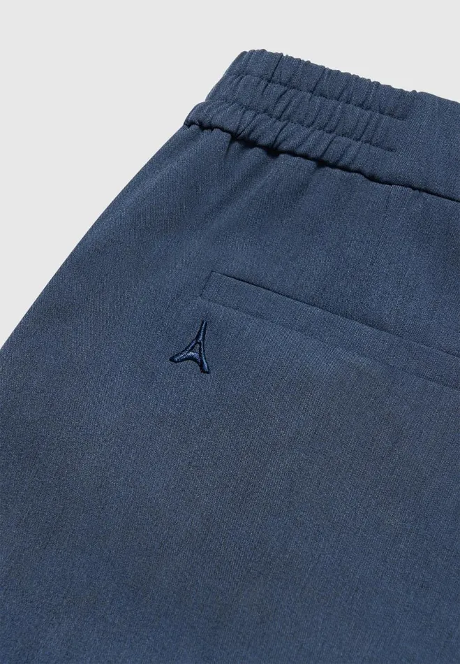 Manire De Voir Modern Tailoring Manire De Voir Man Relaxed Fit Hatched Pleated Tailored Trousers 8211 Blue