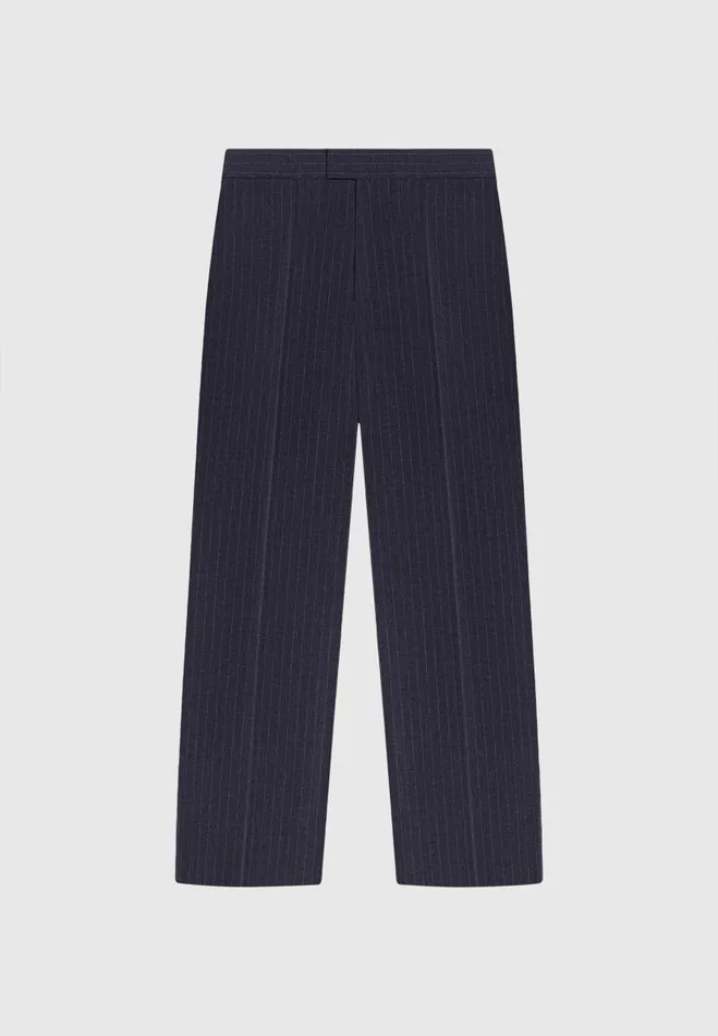 Manire De Voir Modern Tailoring Manire De Voir Man Relaxed Fit Pinstripe Tailored Trousers 8211 Navy