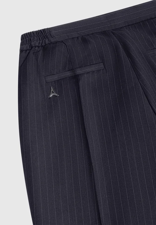 Manire De Voir Modern Tailoring Manire De Voir Man Relaxed Fit Pinstripe Tailored Trousers 8211 Navy