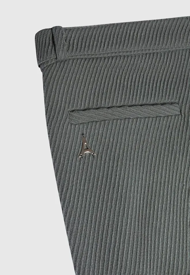 Manire De Voir Modern Tailoring Manire De Voir Man Relaxed Fit Twill Belted Tailored Trousers 8211 Grey