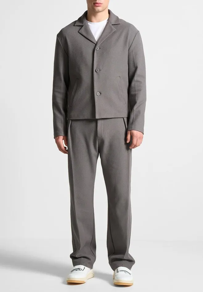 Manire De Voir Modern Tailoring Manire De Voir Man Relaxed Fit Twill Pleated Tailored Trousers 8211 Grey Manire De Voir Modern Tailoring Manire De Voir Man Relaxed Fit Twill Pleated Tailored Trousers 8211 Grey