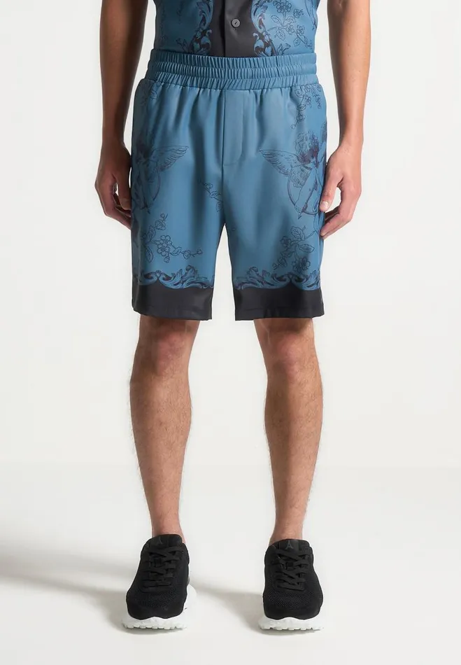 Manire De Voir Short Sets Manire De Voir Man Baroque Shorts 8211 BlueBlack