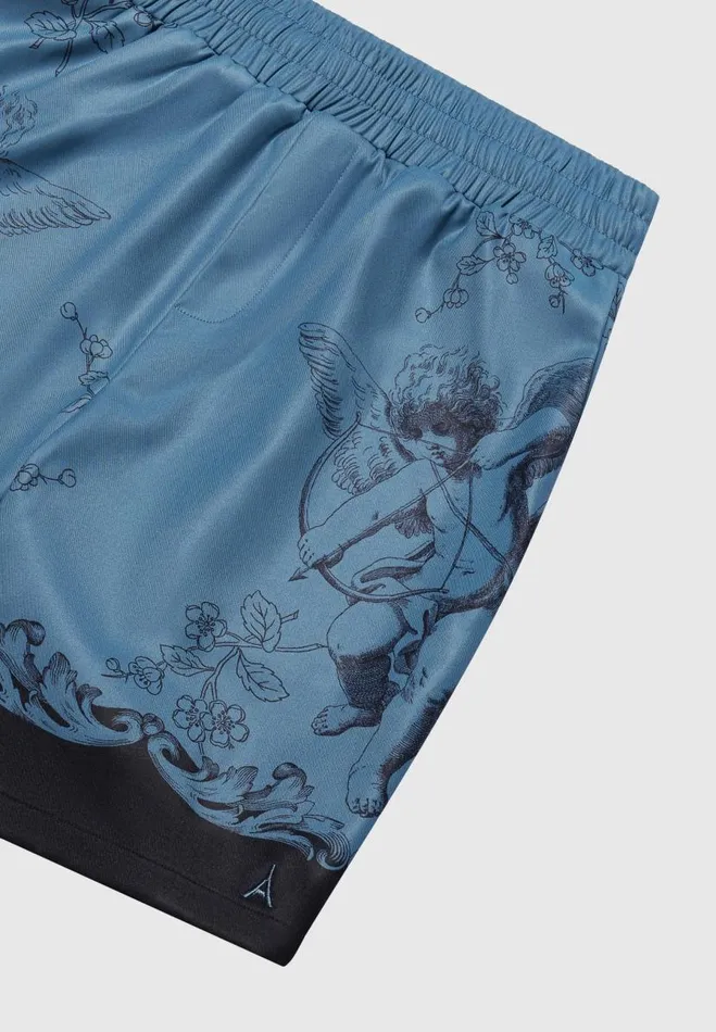 Manire De Voir Short Sets Manire De Voir Man Baroque Shorts 8211 BlueBlack