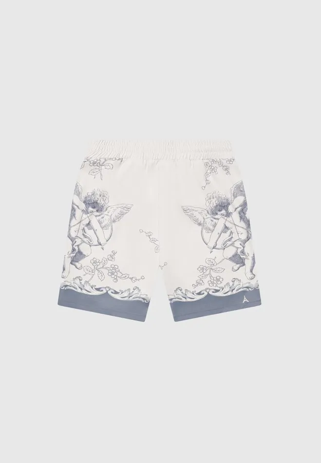 Manire De Voir Short Sets Manire De Voir Man Baroque Shorts 8211 CreamGrey