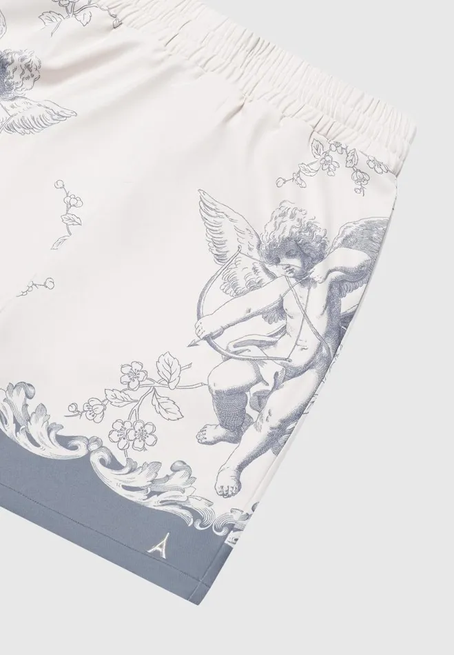 Manire De Voir Short Sets Manire De Voir Man Baroque Shorts 8211 CreamGrey