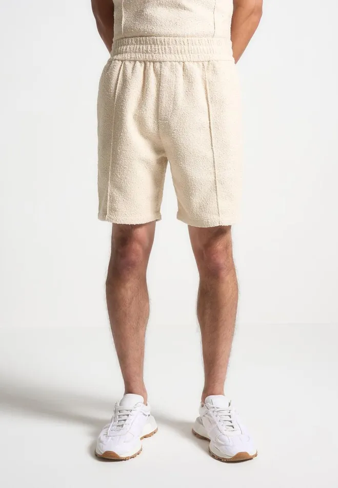 Manire De Voir Short Sets Manire De Voir Man Boucle Pintuck Shorts 8211 Beige