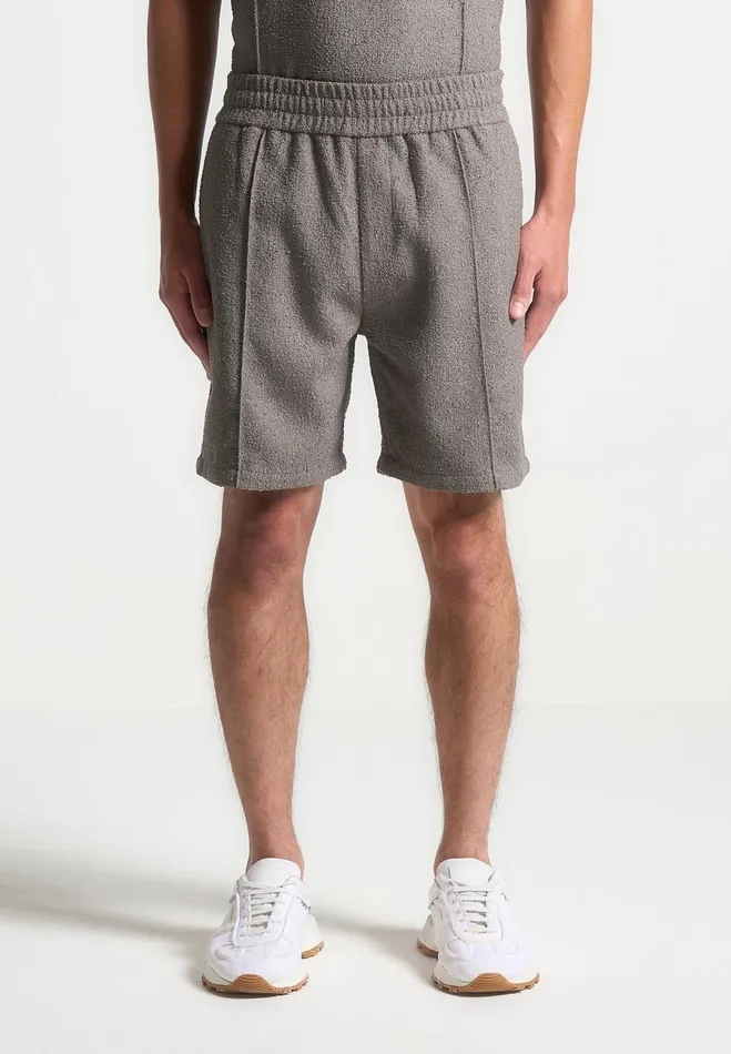 Manire De Voir Short Sets Manire De Voir Man Boucle Pintuck Shorts 8211 Charcoal Grey