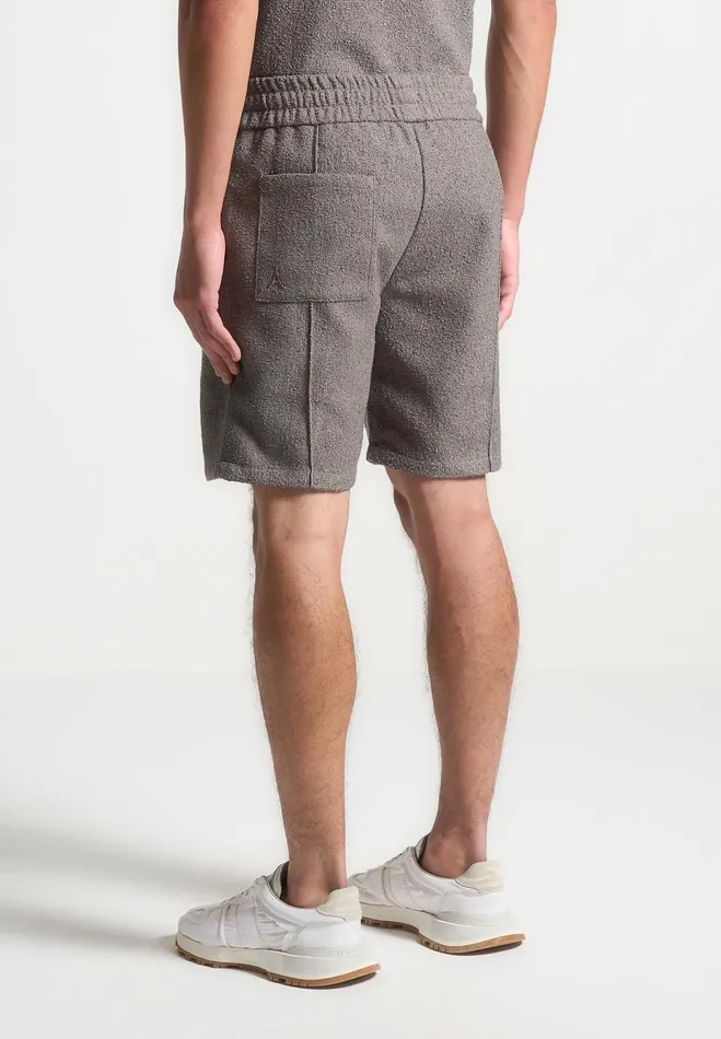 Manire De Voir Short Sets Manire De Voir Man Boucle Pintuck Shorts 8211 Charcoal Grey