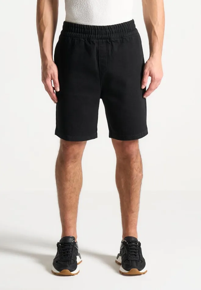 Manire De Voir Short Sets Manire De Voir Man Denim Shorts 8211 Black