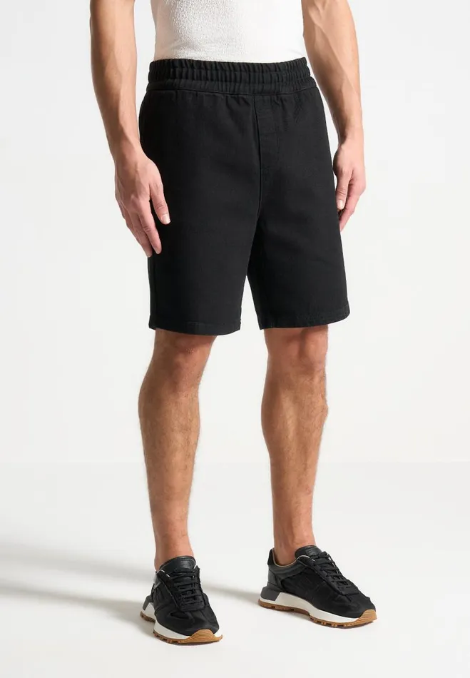 Manire De Voir Short Sets Manire De Voir Man Denim Shorts 8211 Black