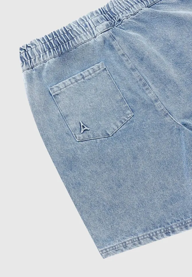 Manire De Voir Short Sets Manire De Voir Man Denim Shorts 8211 Mid Blue