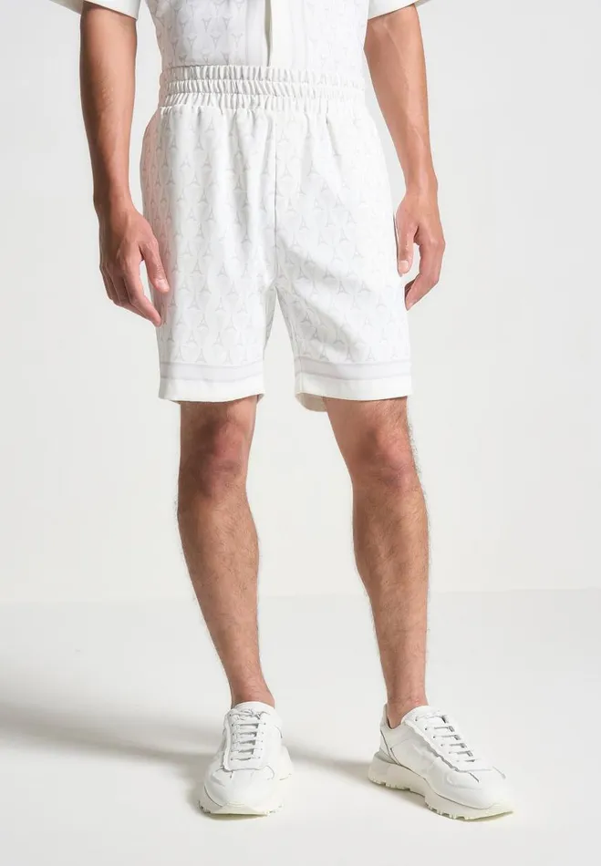 Manire De Voir Short Sets Manire De Voir Man Eiffel Monogram Shorts 8211 White Manire De Voir Short Sets Manire De Voir Man Eiffel Monogram Shorts 8211 White