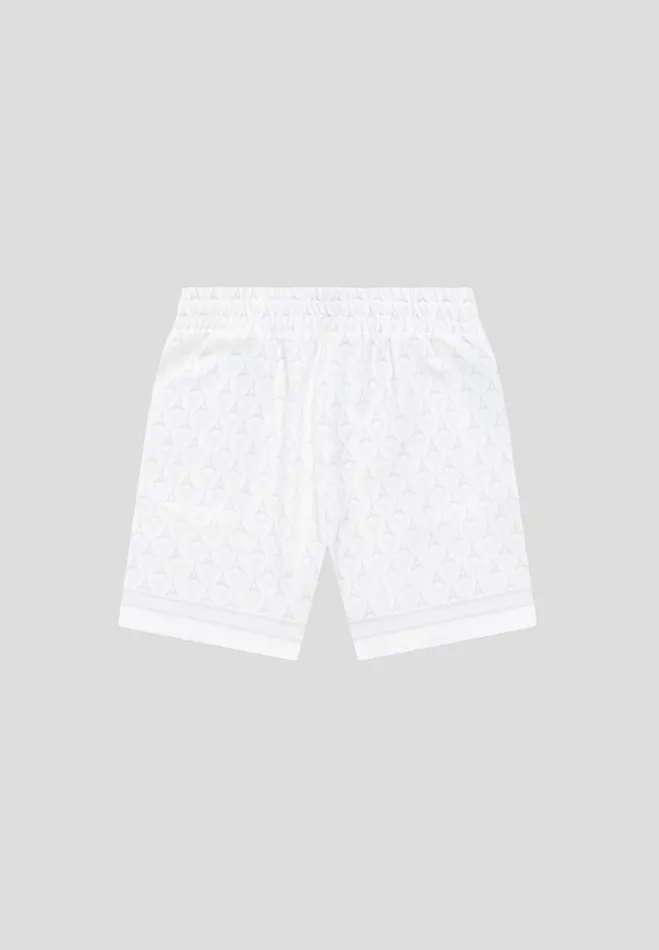 Manire De Voir Short Sets Manire De Voir Man Eiffel Monogram Shorts 8211 White