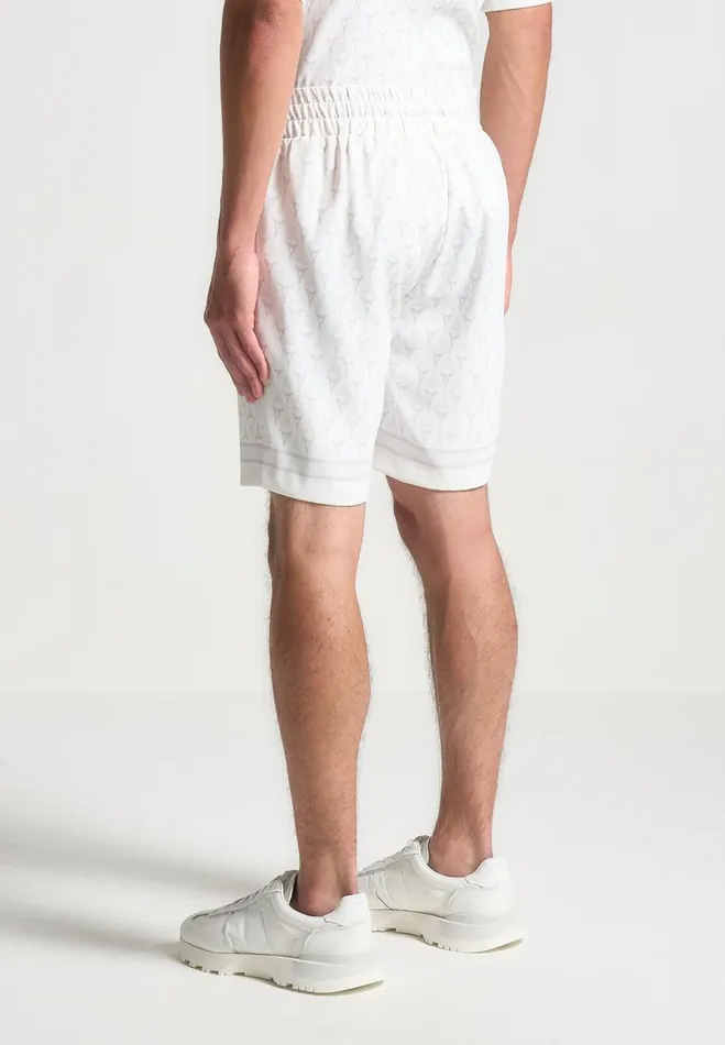 Manire De Voir Short Sets Manire De Voir Man Eiffel Monogram Shorts 8211 White