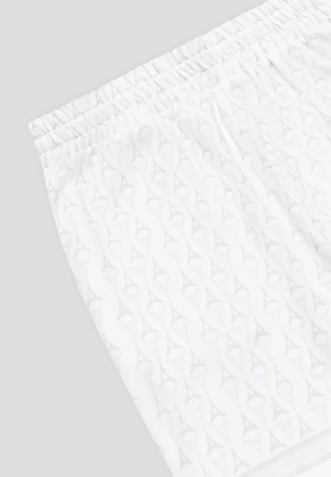 Manire De Voir Short Sets Manire De Voir Man Eiffel Monogram Shorts 8211 White