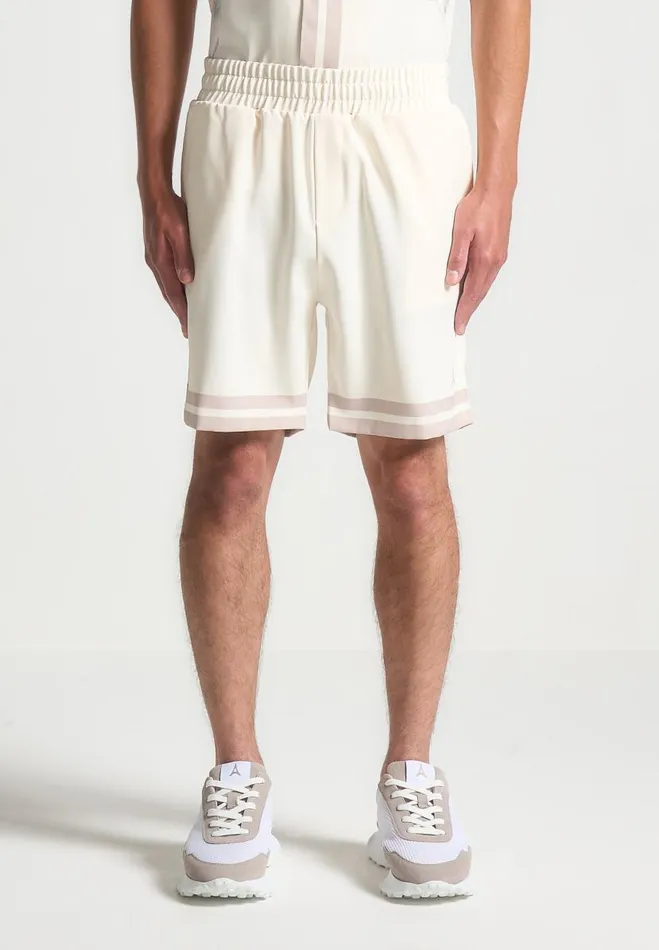 Manire De Voir Short Sets Manire De Voir Man Floral Border Shorts 8211 Cream