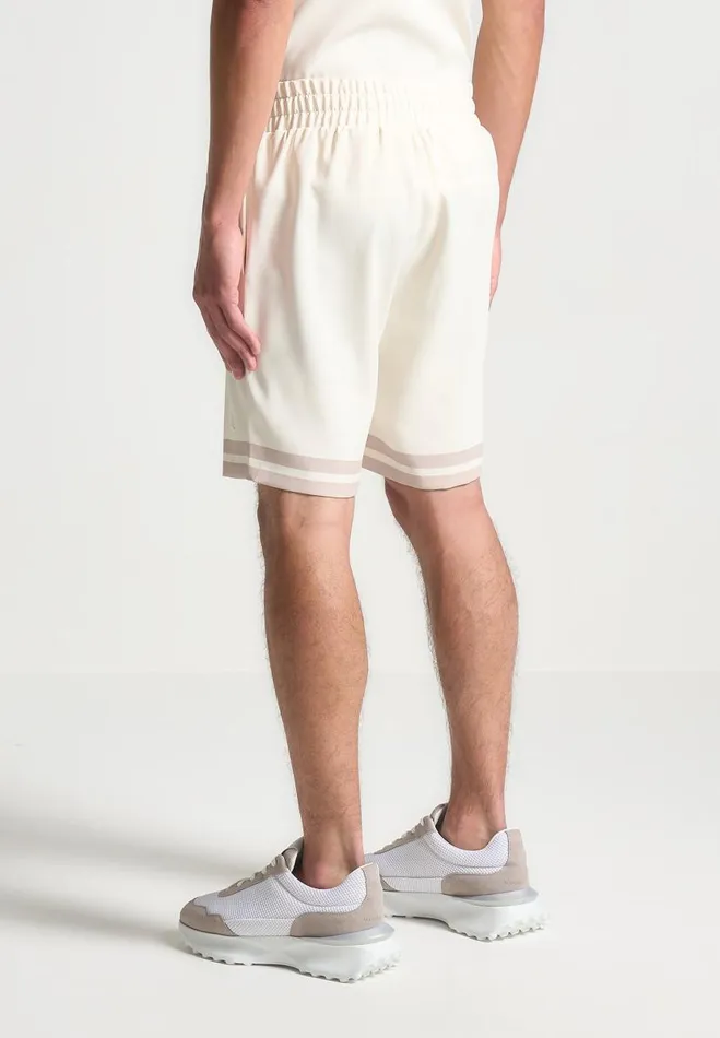 Manire De Voir Short Sets Manire De Voir Man Floral Border Shorts 8211 Cream