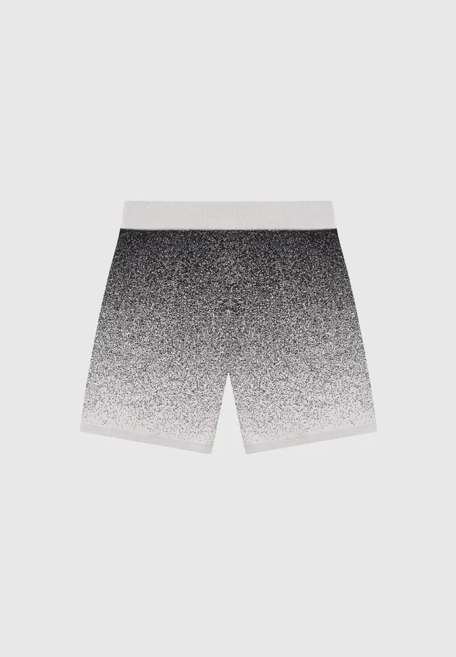 Manire De Voir Short Sets Manire De Voir Man Ombr Knit Shorts 8211 GreyBlack