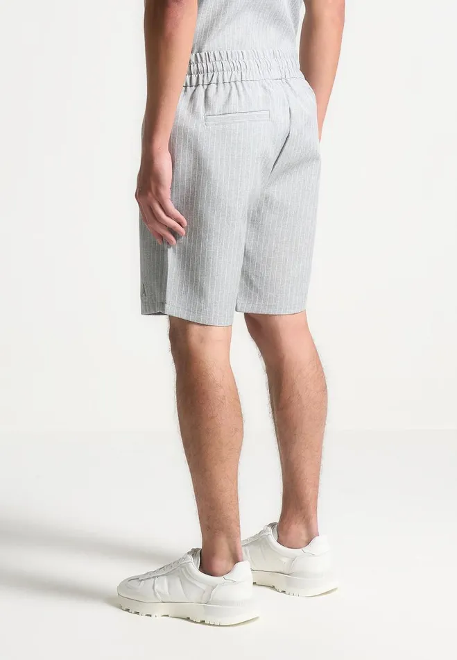 Manire De Voir Short Sets Manire De Voir Man Pinstripe Shorts 8211 Grey