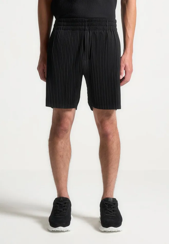 Manire De Voir Short Sets Manire De Voir Man Pleated Shorts 8211 Black
