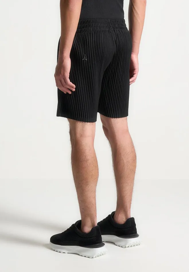 Manire De Voir Short Sets Manire De Voir Man Pleated Shorts 8211 Black