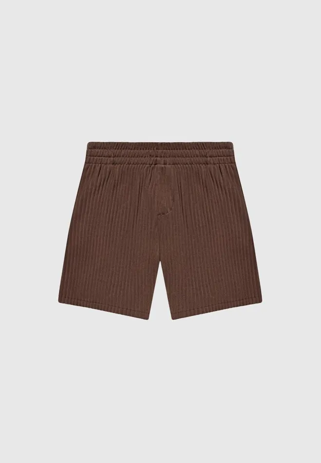 Manire De Voir Short Sets Manire De Voir Man Pleated Shorts 8211 Brown