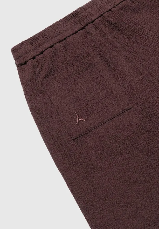 Manire De Voir Short Sets Manire De Voir Man Seersucker Shorts 8211 Brown