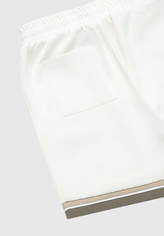 Manire De Voir Short Sets Manire De Voir Man Varsity Shorts 8211 Cream