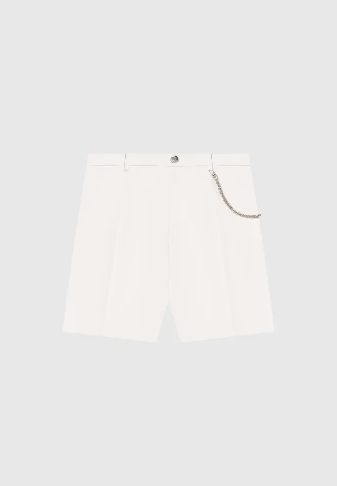 Manire De Voir Shorts Manire De Voir Man Tailored Shorts With Chain 8211 Stone