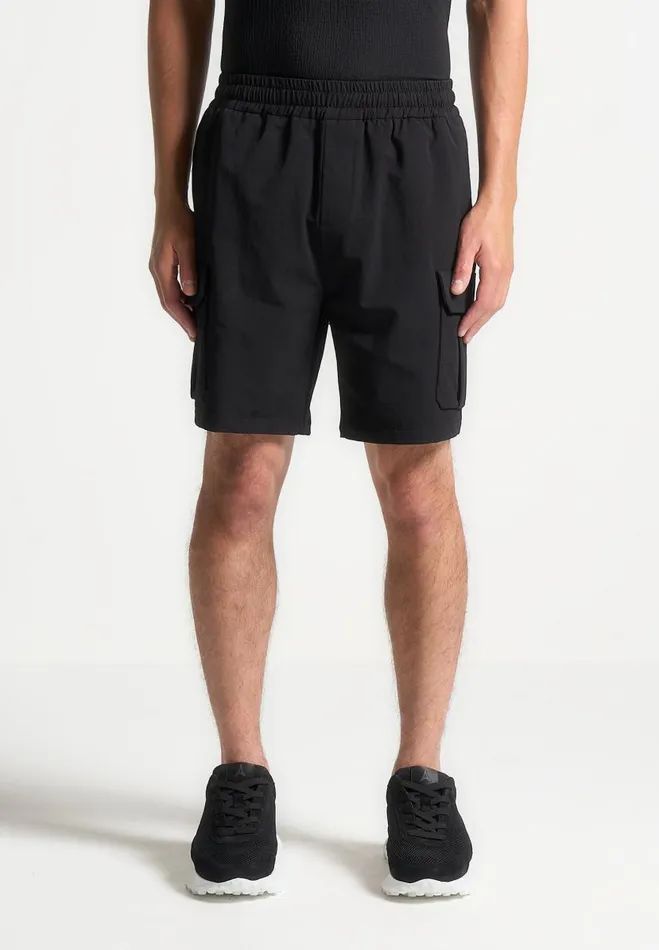 Manire De Voir Shorts Manire De Voir Man Technical Cargo Shorts 8211 Black