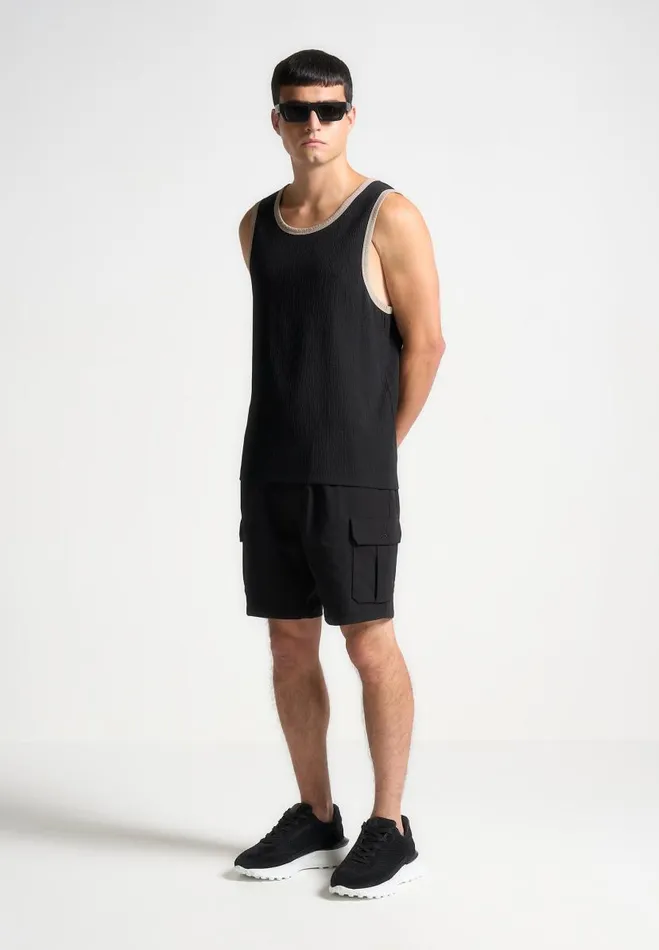 Manire De Voir Shorts Manire De Voir Man Technical Cargo Shorts 8211 Black